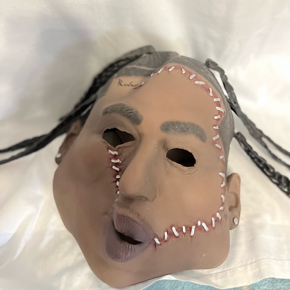 Travis Scott Tan and Black Mask